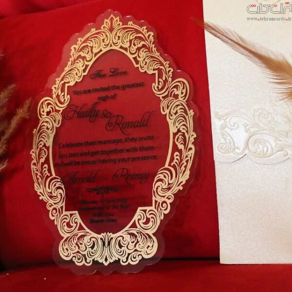 کارت عروسی پلکسی خارجی کد 646