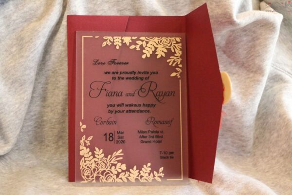 کارت عروسی طلقی لاکچری کد 654
