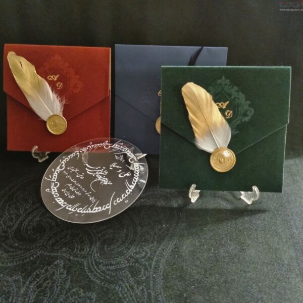کارت عروسی دایره ای پلکسی کد ۶۵۵
