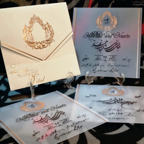 کارت عروسی طلق لاکچری کد 664