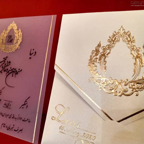 کارت عروسی طلق لاکچری کد 664