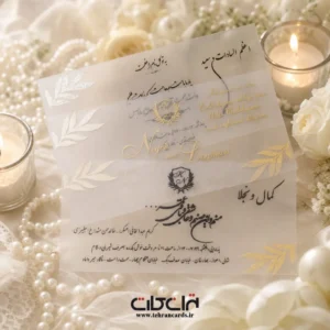 کارت عروسی طلقی مات کد 667