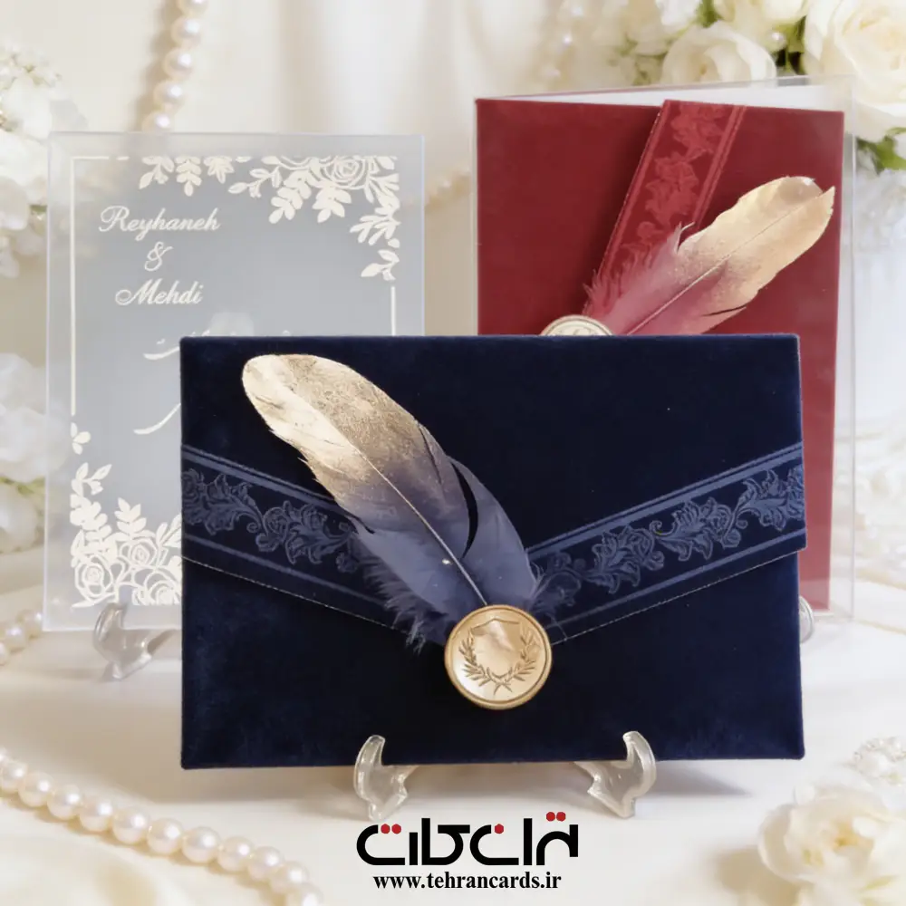 کارت عروسی پلکسی گلاس شفاف کد 713