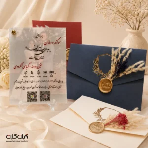کارت عقد و عروسی کالکی تهران کارت کد 654