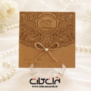 کارت عروسی گراف فانتزی مدل اقتصادی کد 615