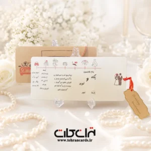 کارت عروسی گراف فانتزی کد 553