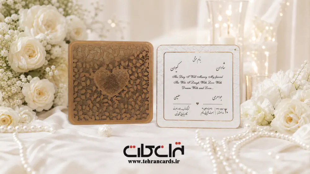 کارت عروسی گراف لیزری کد 630