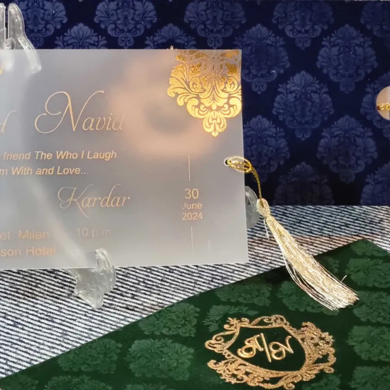 کارت عقد شفاف طلقی کد 721