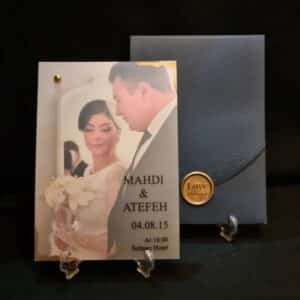 چاپ و تولید کارت عروسی با عکس عروس داماد